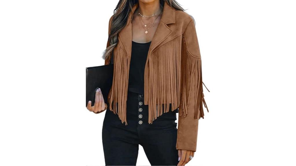 western fringe faux leather