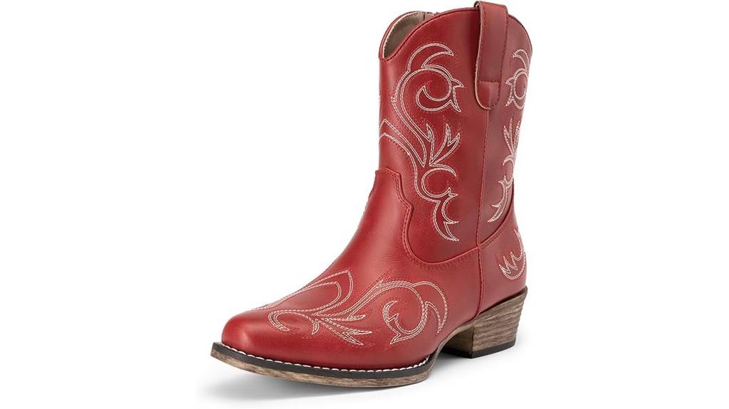 western style zipper boots