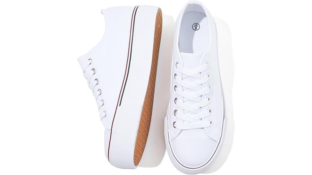 white women s platform sneakers
