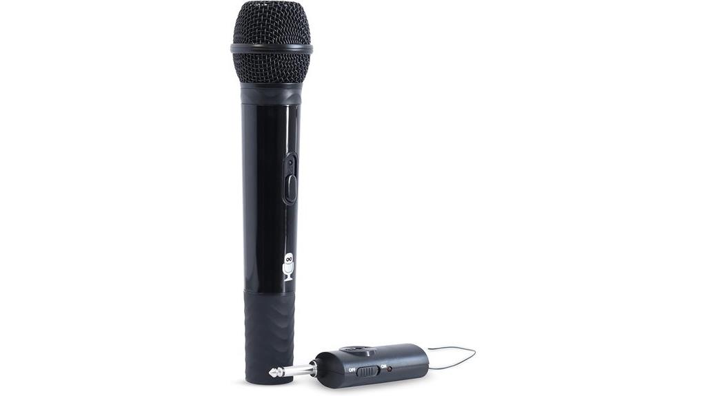 wireless black microphone