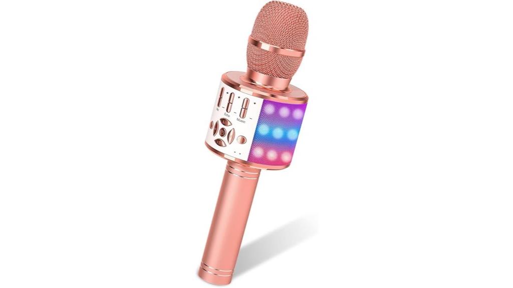 wireless led karaoke microphone