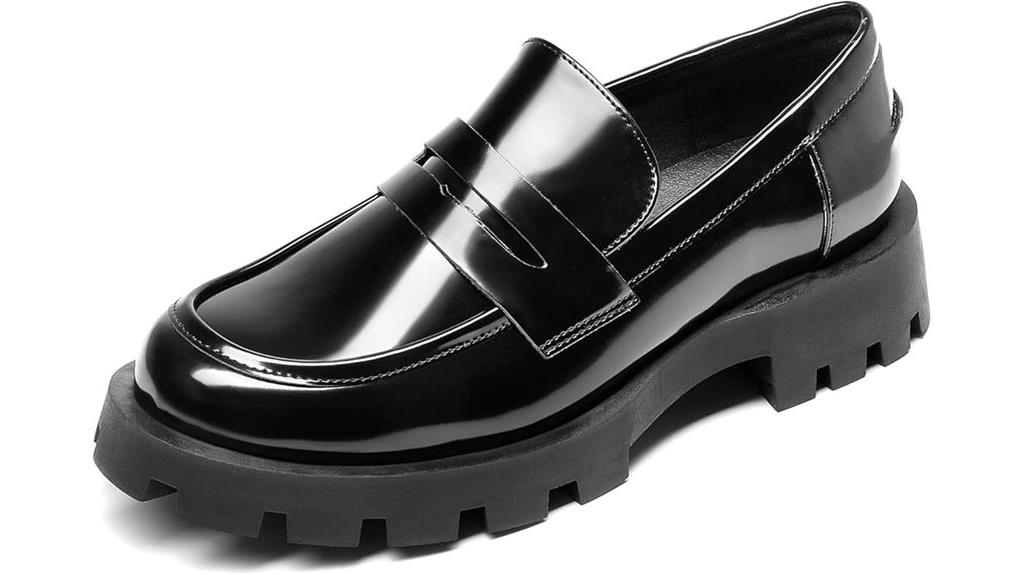 women s casual lug sole loafers