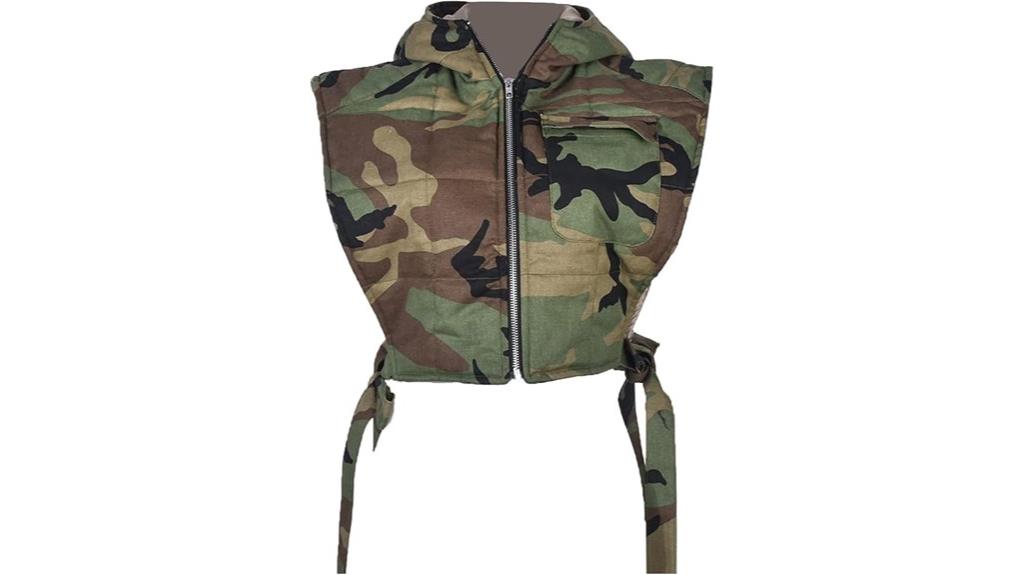 women s cropped denim puffer vest