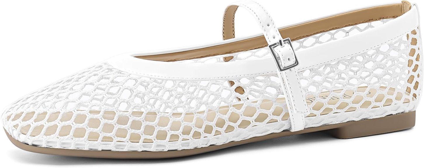 women s mesh ballerina flats
