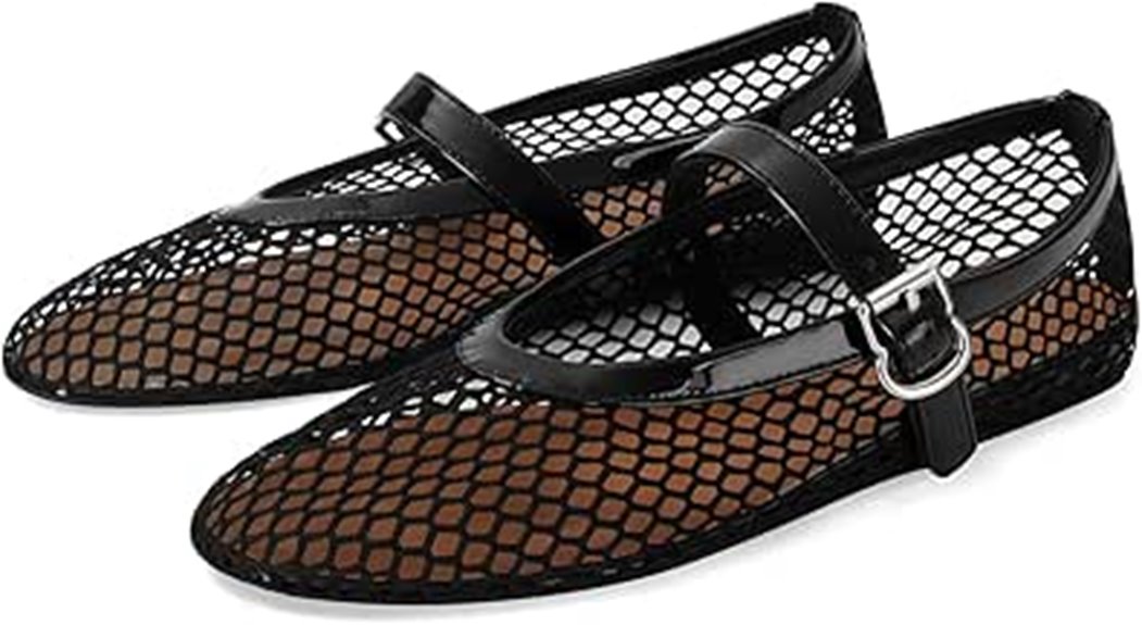 women s mesh ballet flats