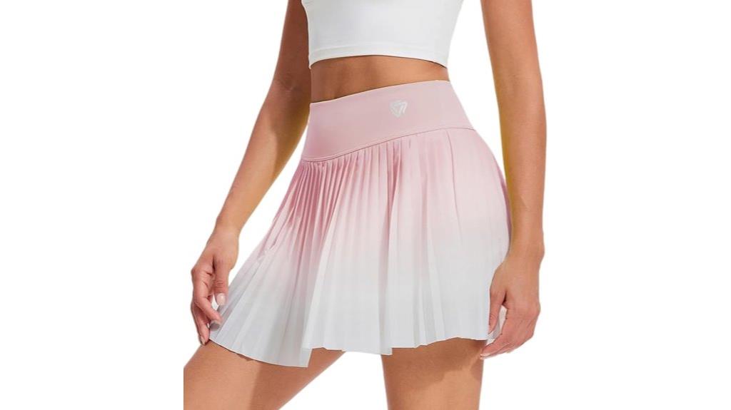women s pleated tennis skirt