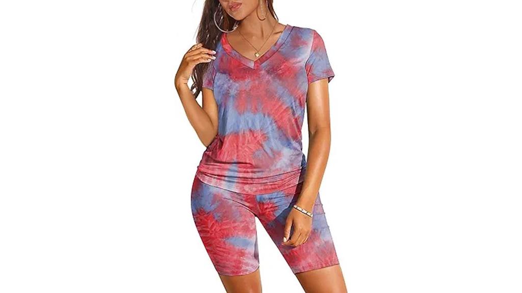 women s short sleeve set