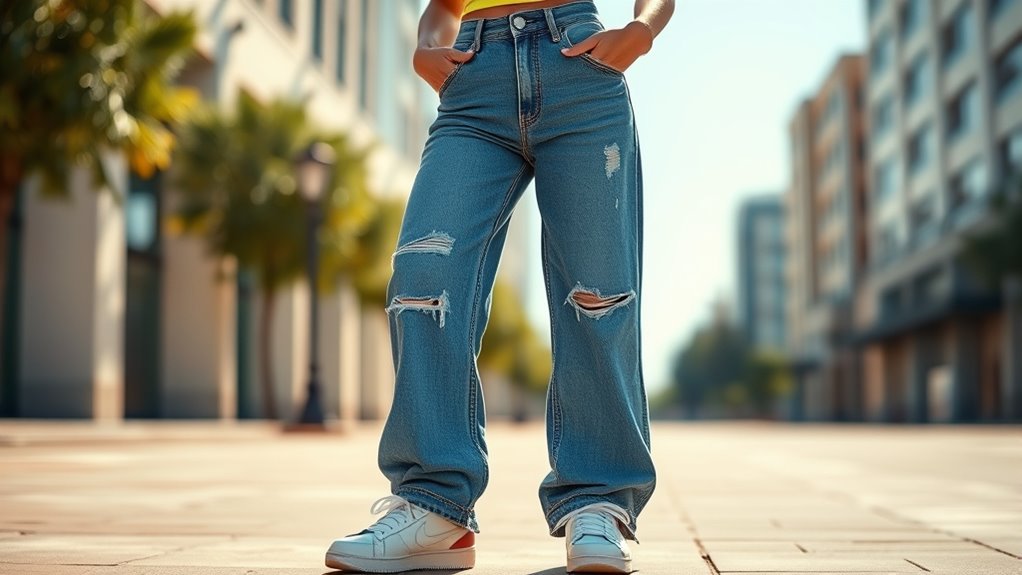 y2k wide leg jeans