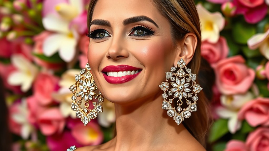 bold colorful vintage earrings