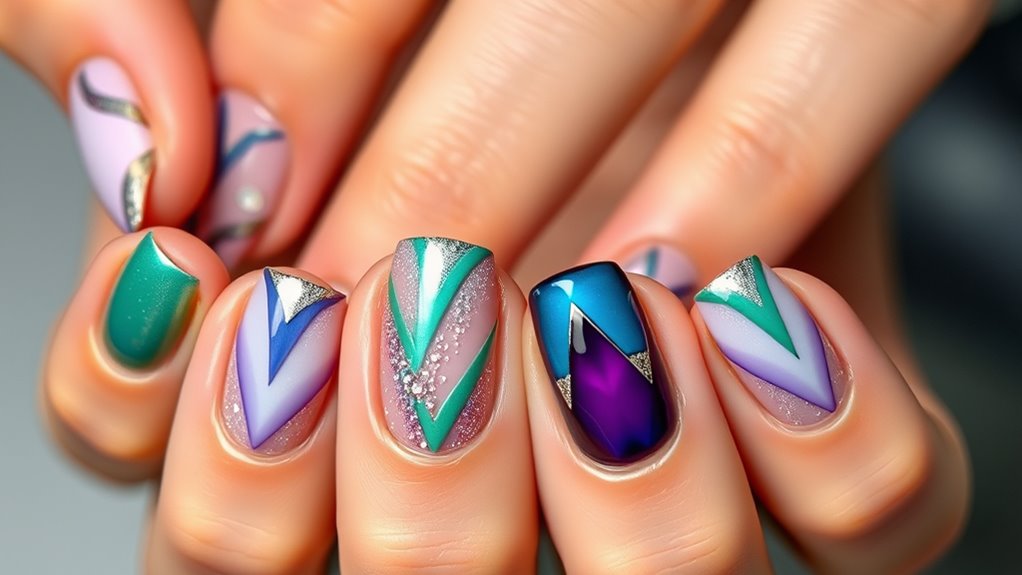 bold jewel tones dominate