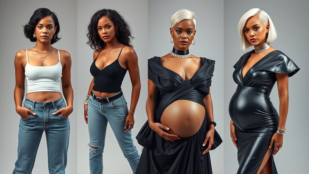 bold sculptural maternity fashion