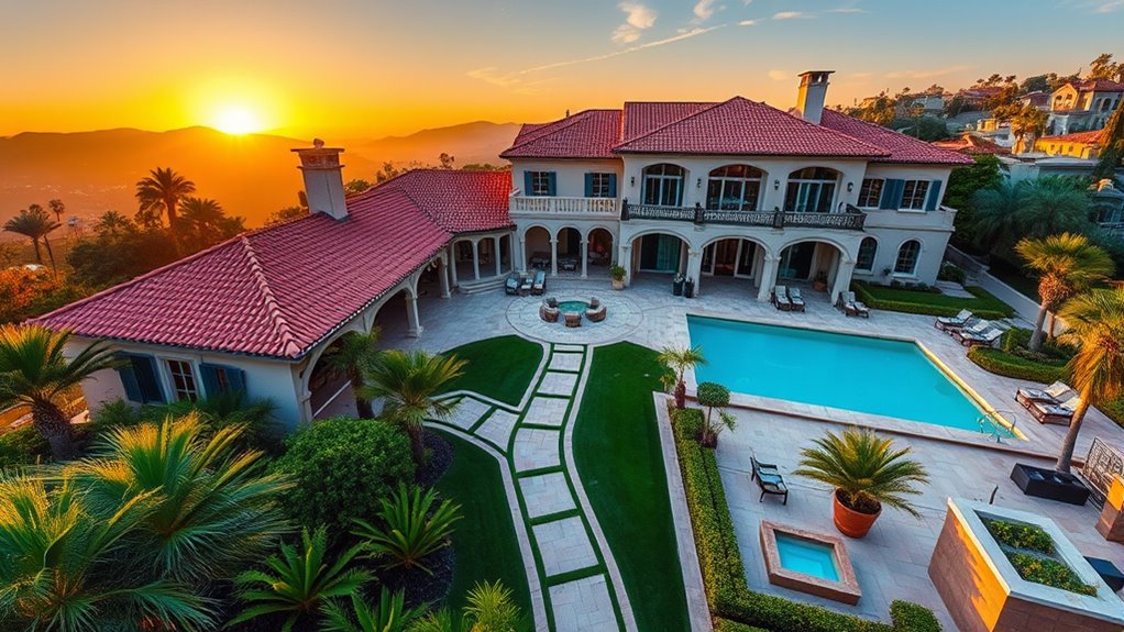 celebrity homes unique architectural elegance