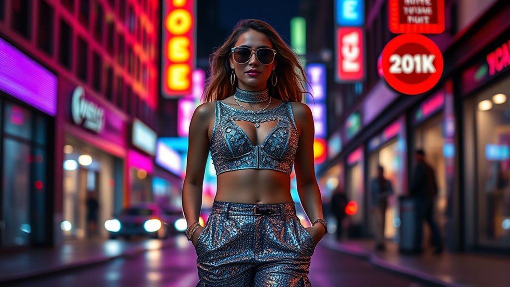 dazzling metallic fashion statements