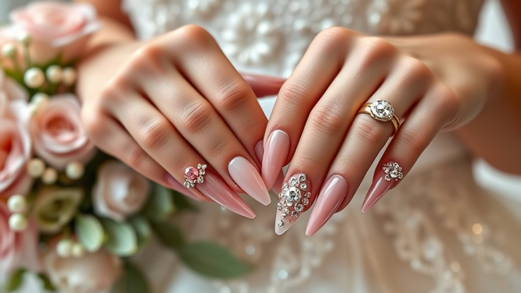 elegant bold embellished nails