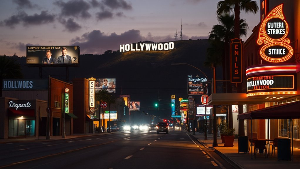 hollywood strikes ripple economically