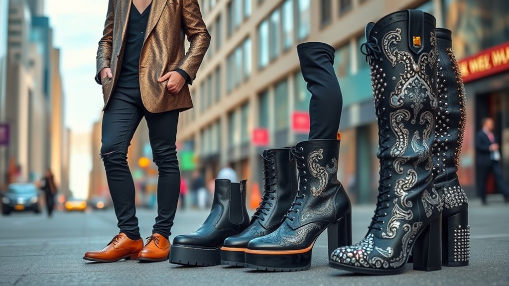 mixing style with footwear