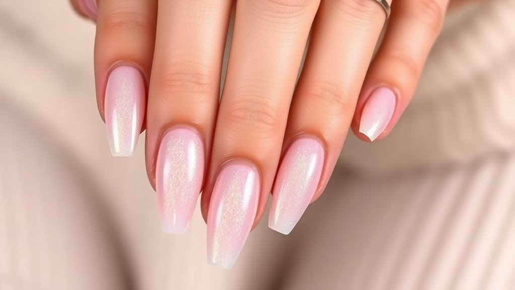 shiny natural nail perfection