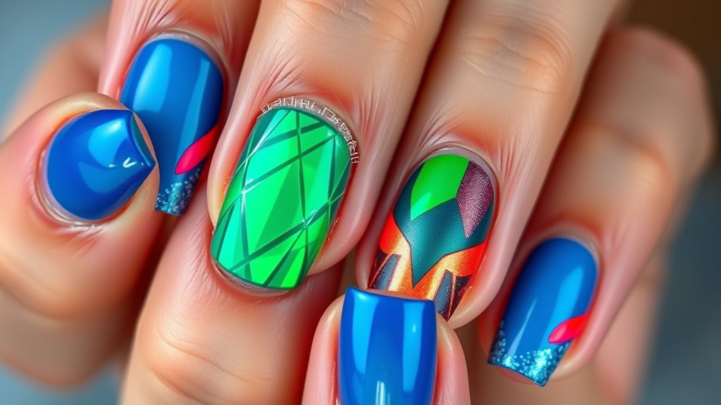 vibrant contrasting color combinations