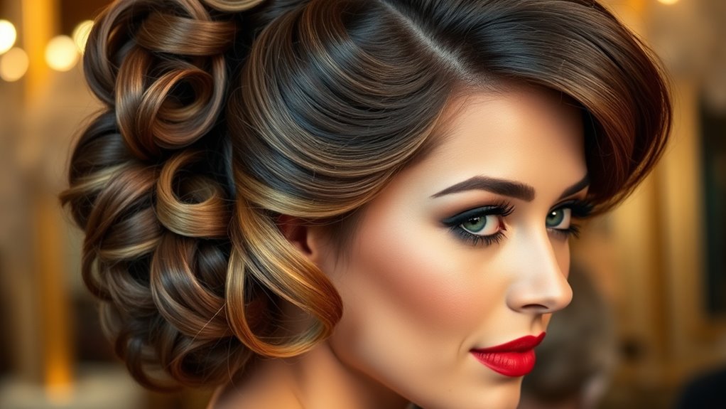 vintage glamour with modern twist