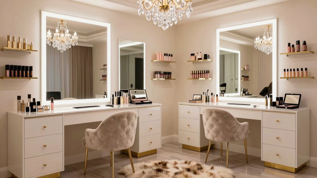 celebrity makeup room furniture