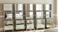 celebrity mirrored nightstands