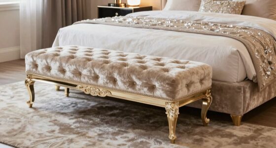 luxury bedroom bench options