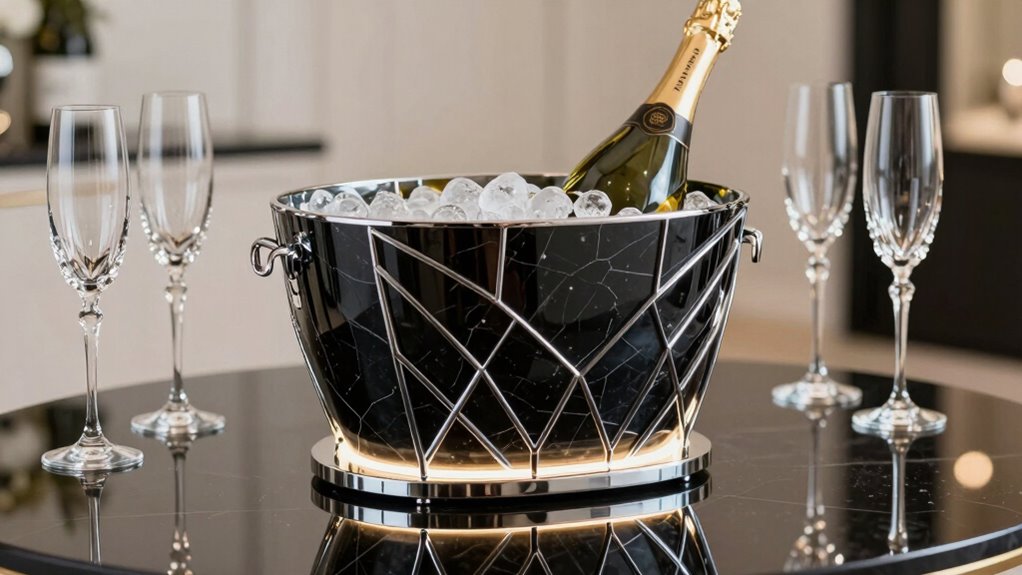 luxury champagne cooler stands
