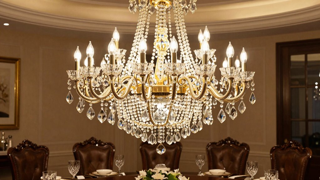 luxury dining chandelier ideas