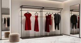 luxury dressing room organization
