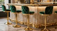luxury gold bar stools