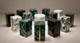 luxury marble side tables