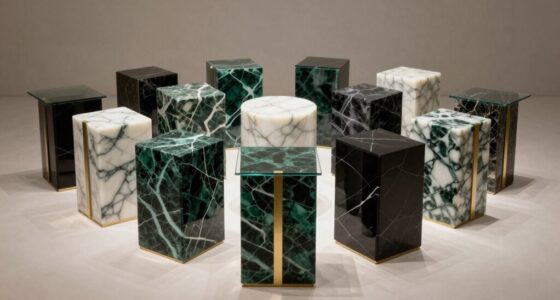 luxury marble side tables