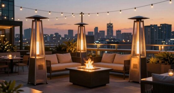 luxury rooftop patio heaters