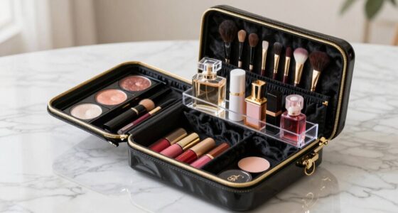 luxury travel makeup organizers
