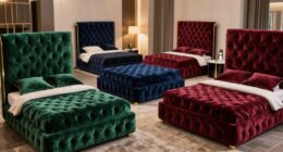 luxury tufted bed frames