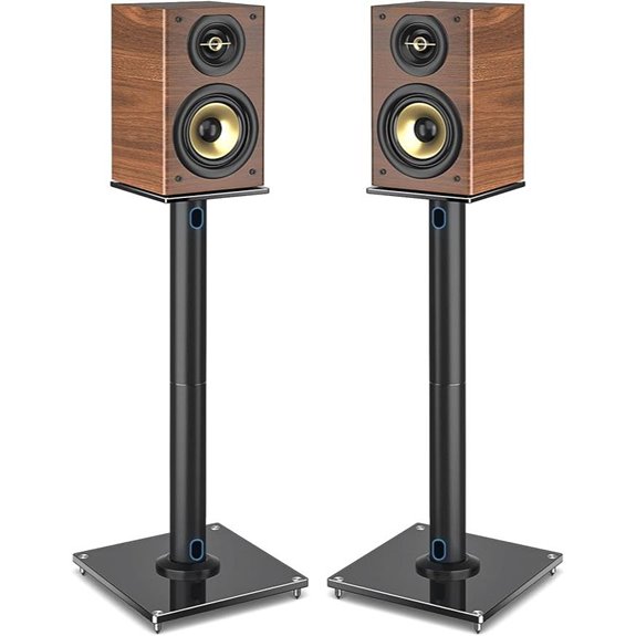 pair of swivel speaker stands