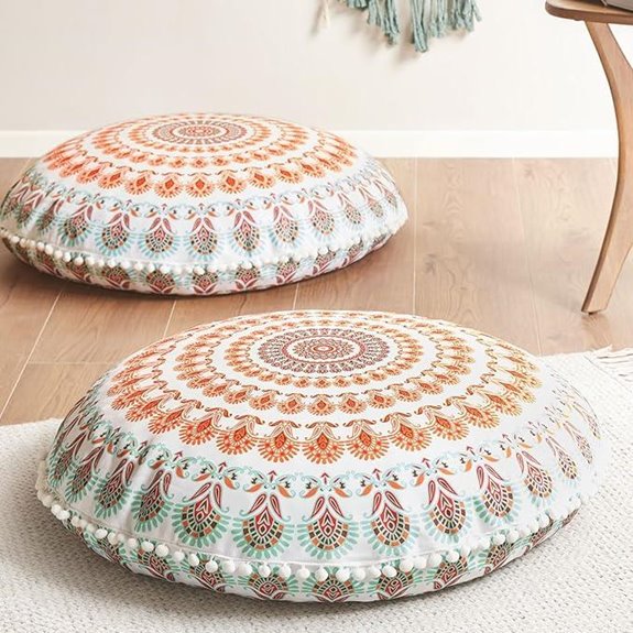 set of two adult pillows