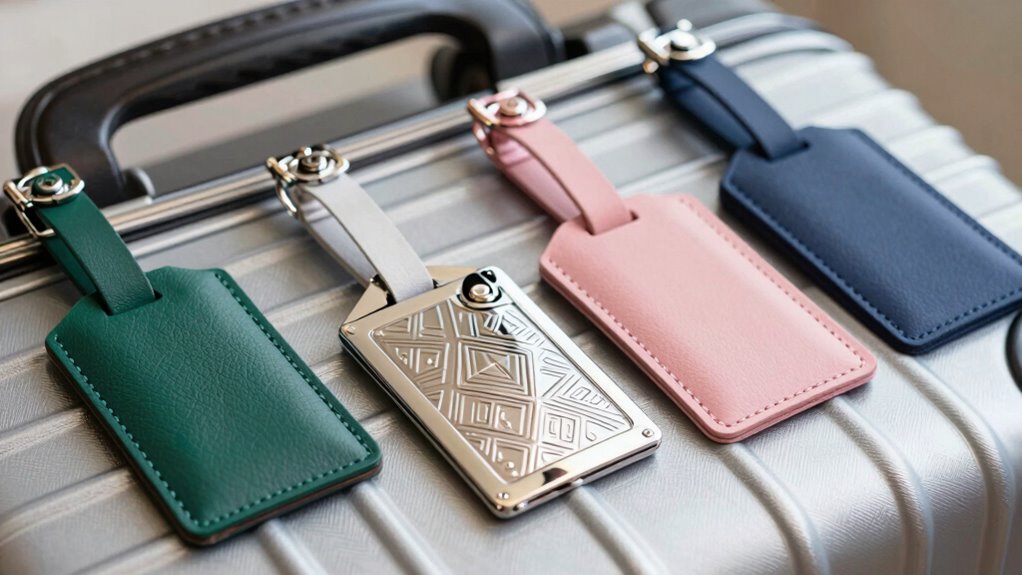 stylish travel luggage tags