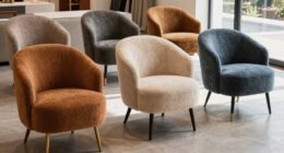 top boucl accent chairs