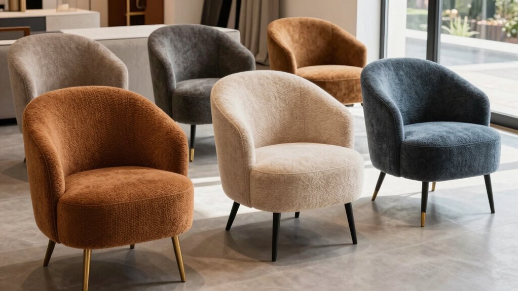 top boucl accent chairs