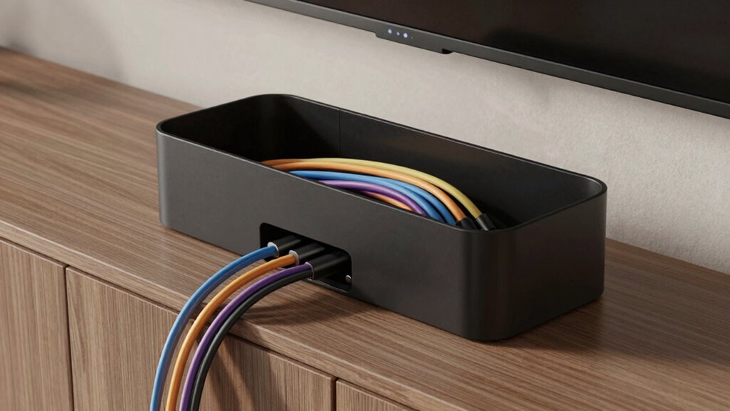 top cable management boxes