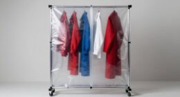 top garment rack covers