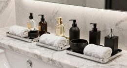 top hotel style bathroom trays