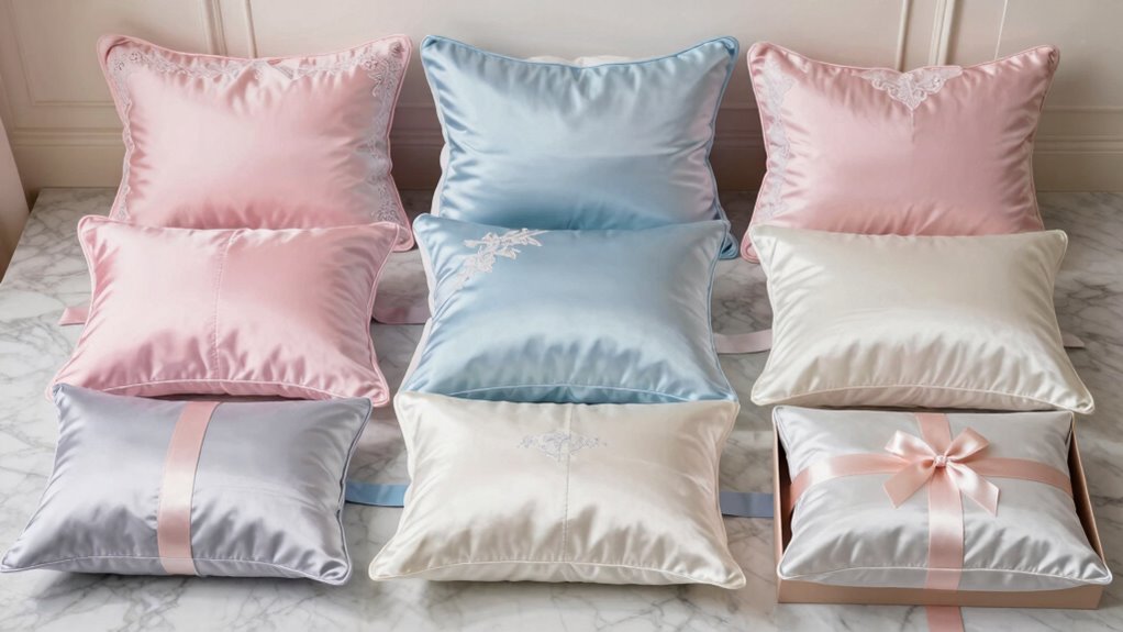 top satin pillow gift sets