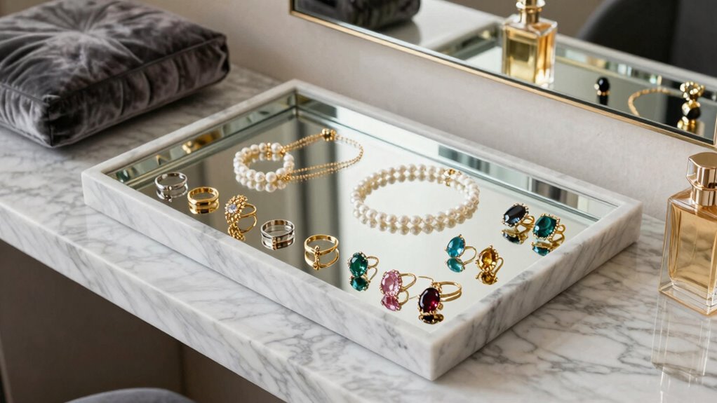top vanity jewelry trays