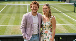 Niall Horan and Amelia Woolley serve couple goals at Wimbledon 2026