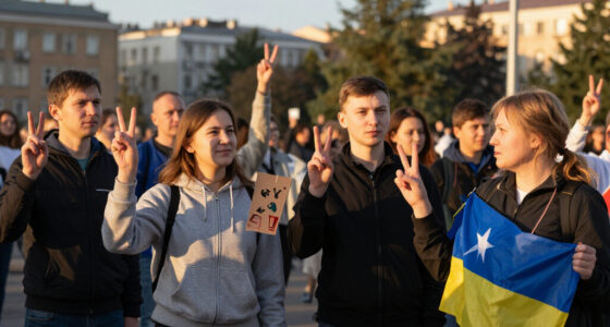 In Photos: Russians Abroad Hold Peace Rallies On The Main Day Of Voting In Russia’s State Duma Elections As Voters At Home Write ‘No War’ On Ballots