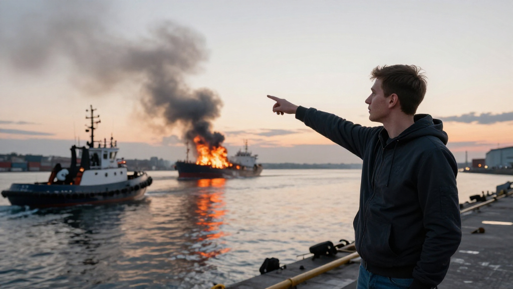Ukrainian Drone Attack On Russian Port City Kills Four. Fire Reported At Port.